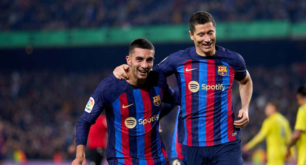 Ferran se ha convertido en un buen socio para Lewandowski./GETTY