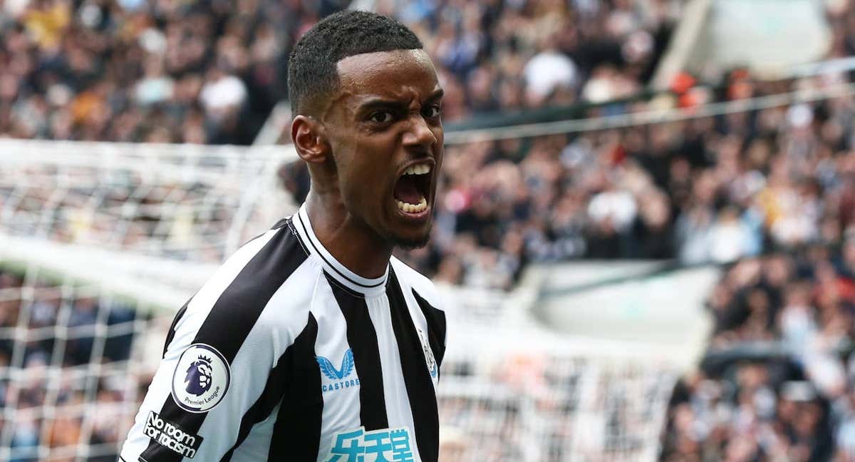 Alexander Isak, delantero del Newcastle./REUTERS