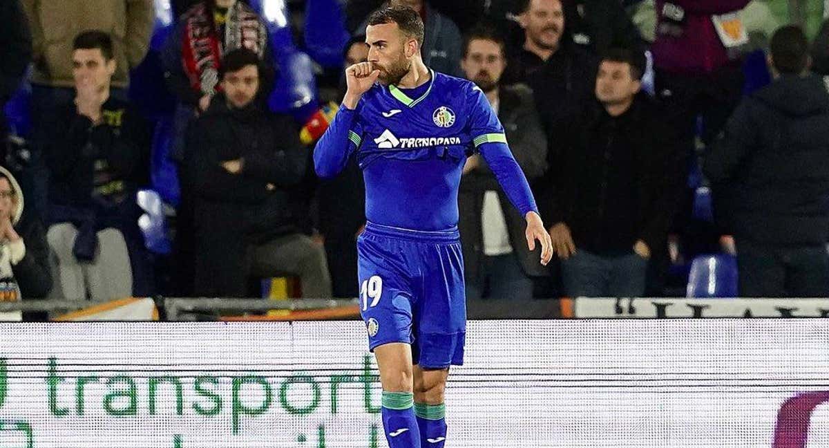 Borja Mayoral celebra un gol la pasada temporada./