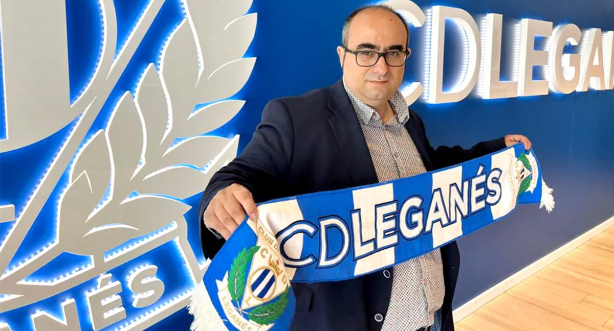 Ángel Saiz, en su presentación como técnico del CD Leganés. /CD Leganés