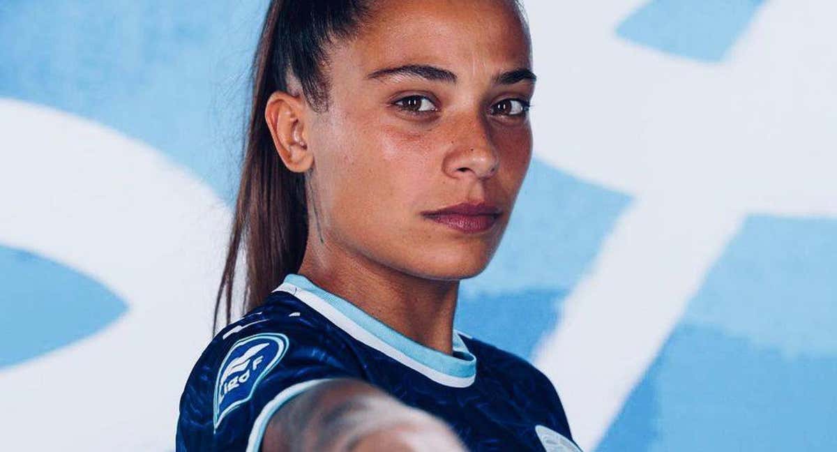 María Llompart, jugadora del Levante Badalona durante el media day del equipo catalán en Liga F. /INSTAGRAM: MARÍA LLOMPART