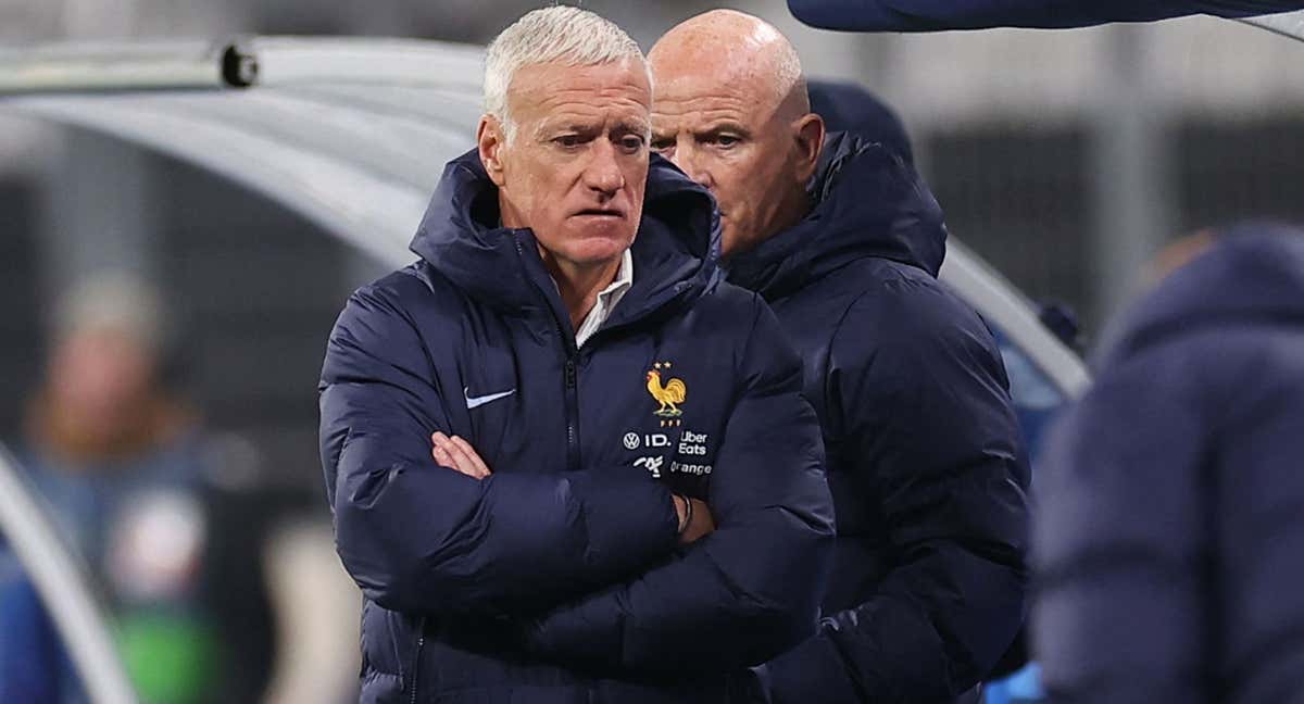 Didier Deschamps, con Francia. /AFP