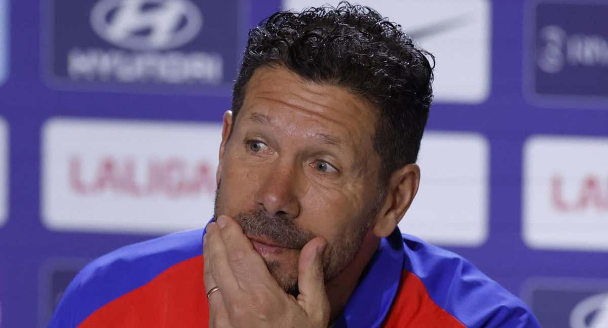 Diego Pablo Simeone en rueda de prensa. /EFE