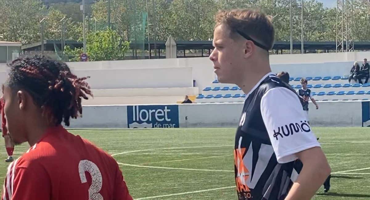 El Haaland catalán, este sábado en el MIC Football. /RELEVO