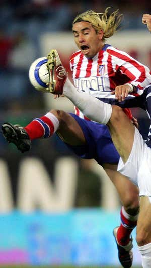 Sosa disputó 28 partidos con el Atlético, en la temporada 2004-05.  EFE