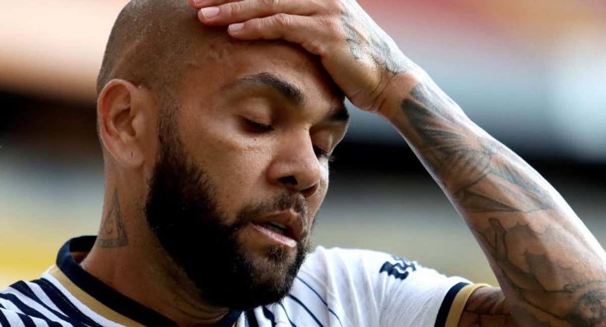 Dani Alves en la Primera División de México. /AFP